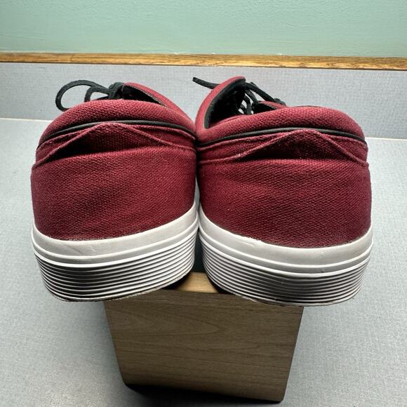 Polo Ralph Lauren Faxon Low Red Canvas Sneaker Sz 13D - Picture 10 of 16